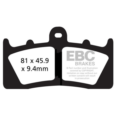 Kočioni diskovi EBC Moto EBC Kočione obloge Double-H Sintered FA613HH | race-shop.hr