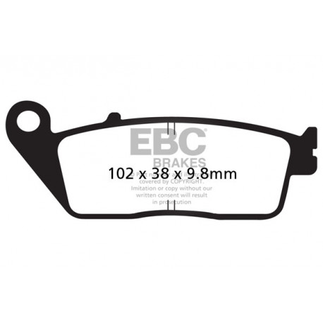 Kočioni diskovi EBC Moto EBC Kočione obloge SFAHH Scooter Sintered SFA196HH | race-shop.hr