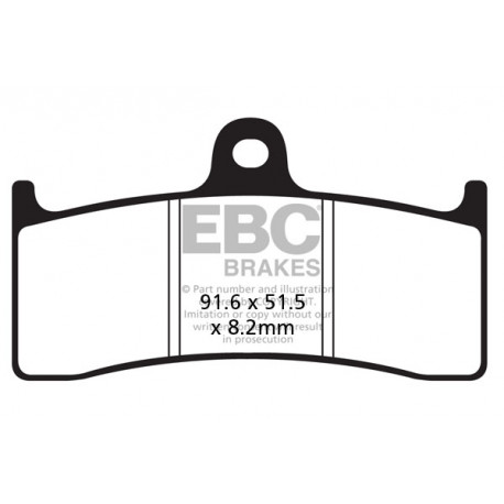 Kočioni diskovi EBC Moto EBC Kočione obloge&nbsp; Sintered FA424HH | race-shop.hr