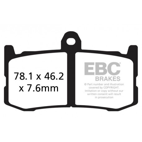 Kočioni diskovi EBC Moto EBC Kočione obloge&nbsp; Sintered SFA283/4HH | race-shop.hr