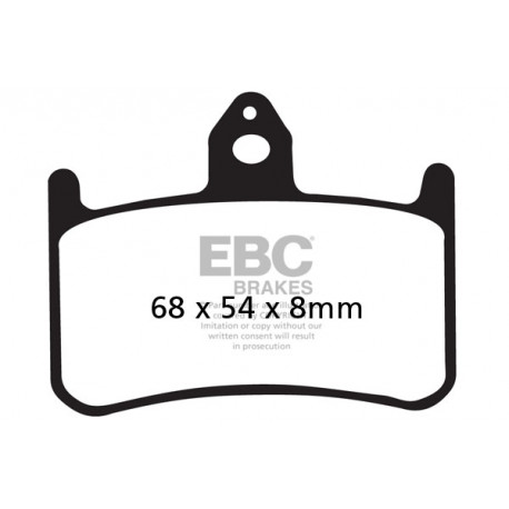 Kočioni diskovi EBC Moto EBC Kočione obloge&nbsp; Sintered FA187HH | race-shop.hr