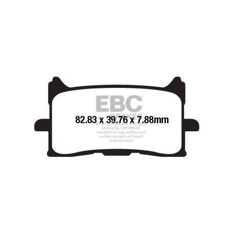 Kočioni diskovi EBC Moto EBC Kočione obloge Double-H Sintered FA679HH | race-shop.hr