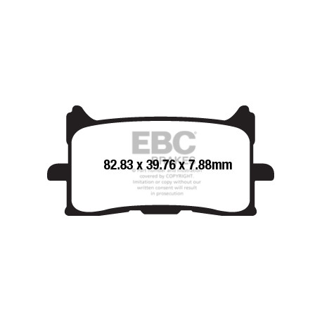 Kočioni diskovi EBC Moto EBC Kočione obloge  Sintered FA679HH | race-shop.hr