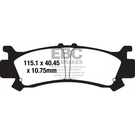 Kočioni diskovi EBC Moto EBC Kočione obloge Double-H Sintered FA069/3HH | race-shop.hr