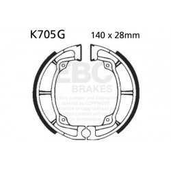 EBC Kočione čeljusti Grooved K705G