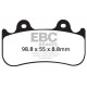 Kočioni diskovi EBC Moto EBC Kočione obloge&nbsp; Sintered FA455HH | race-shop.hr