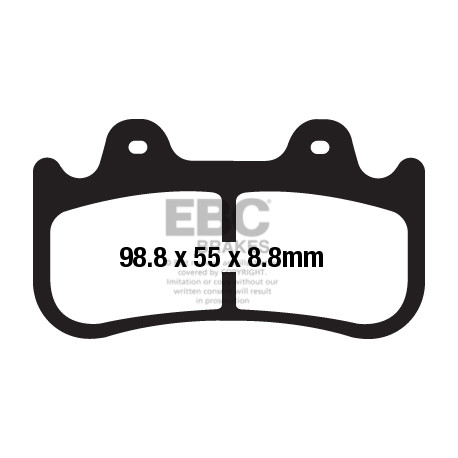 Kočioni diskovi EBC Moto EBC Kočione obloge&nbsp; Sintered FA649HH | race-shop.hr