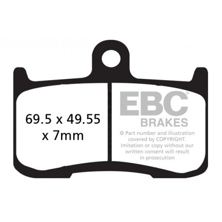 Kočioni diskovi EBC Moto EBC Kočione obloge GPFA GPFAX604/4HH | race-shop.hr