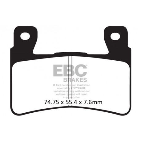 Kočioni diskovi EBC Moto EBC Kočione obloge GPFAX Sintered Race GPFAX296HH | race-shop.hr