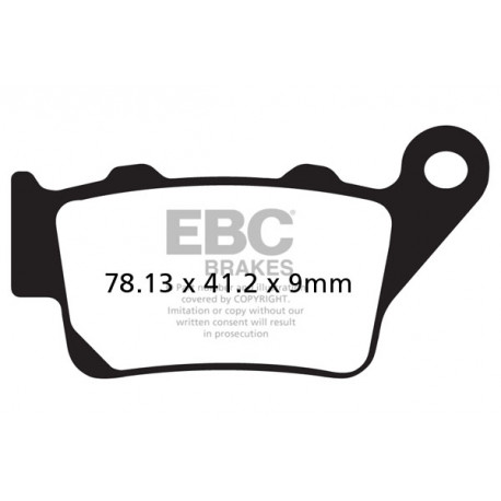 Kočioni diskovi EBC Moto EBC Kočione obloge Organic FA208TT | race-shop.hr