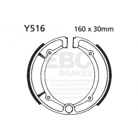 Kočioni diskovi EBC Moto EBC Kočione čeljusti Organic Y516 | race-shop.hr