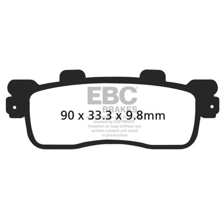 Kočioni diskovi EBC Moto EBC Kočione obloge SFA Scooter Organic SFA498 | race-shop.hr