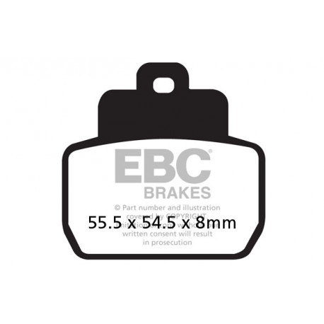 Kočioni diskovi EBC Moto EBC Kočione obloge Organic SFA425 | race-shop.hr