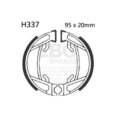 Kočioni diskovi EBC Moto EBC Kočione čeljusti Plain H337 | race-shop.hr