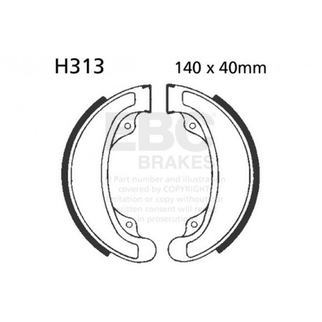 Kočioni diskovi EBC Moto EBC Kočione čeljusti Organic H313 | race-shop.hr