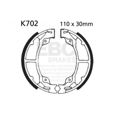 Kočioni diskovi EBC Moto EBC Kočione čeljusti Organic K702 | race-shop.hr