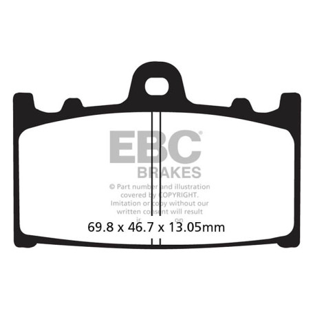 Kočioni diskovi EBC Moto EBC Kočione obloge Carbon TT FA366TT | race-shop.hr
