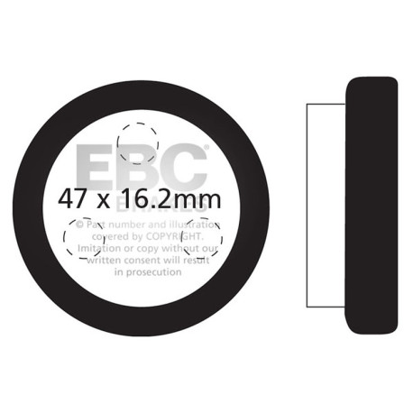 Kočioni diskovi EBC Moto EBC Kočione obloge Organic FA FA021 | race-shop.hr