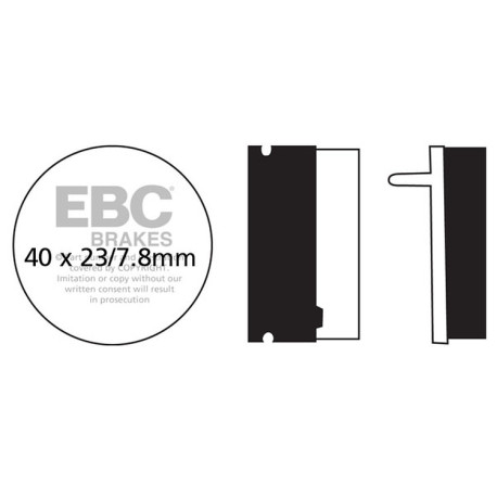 Kočioni diskovi EBC Moto EBC Kočione obloge Organic FA FA155 | race-shop.hr