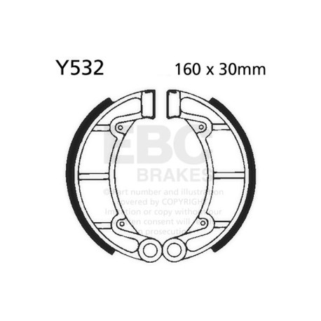 Kočioni diskovi EBC Moto EBC Kočione čeljusti Plain Y532 | race-shop.hr