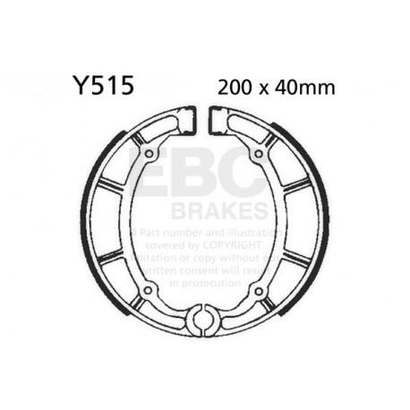 Kočioni diskovi EBC Moto EBC Kočione čeljusti Organic Y515 | race-shop.hr