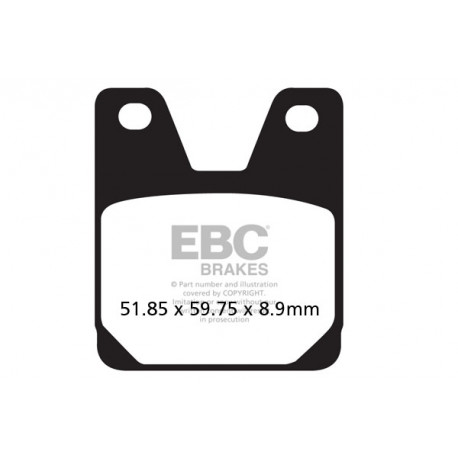 Kočioni diskovi EBC Moto EBC Kočione obloge Organic FA FA267 | race-shop.hr