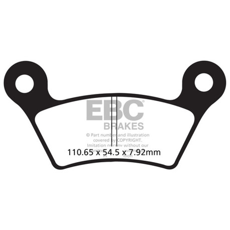 Kočioni diskovi EBC Moto EBC Kočione obloge Organic FA FA473 | race-shop.hr