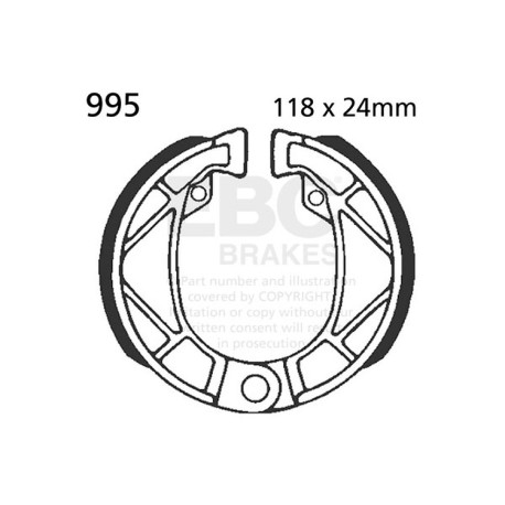 Kočioni diskovi EBC Moto EBC Stražnje kočione čeljusti Plain 995 | race-shop.hr