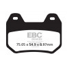 EBC Brake pads Organic FA304