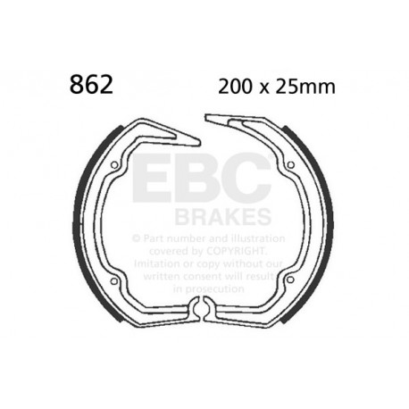 Kočioni diskovi EBC Moto EBC Stražnje Kočione obloge&nbsp; Organic 805 | race-shop.hr