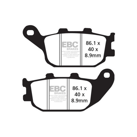 Kočioni diskovi EBC Moto EBC Kočione obloge SFA Scooter Organic SFA358 | race-shop.hr
