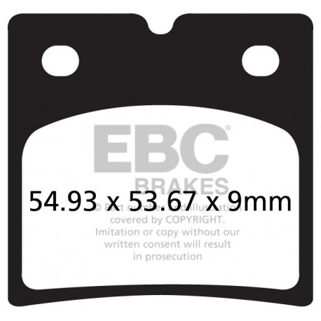 Kočioni diskovi EBC Moto EBC Kočione obloge Organic FA696 | race-shop.hr