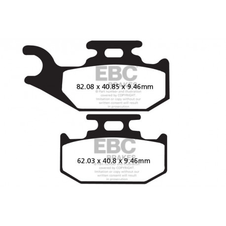 Kočioni diskovi EBC Moto EBC Kočione obloge SXR317HH | race-shop.hr