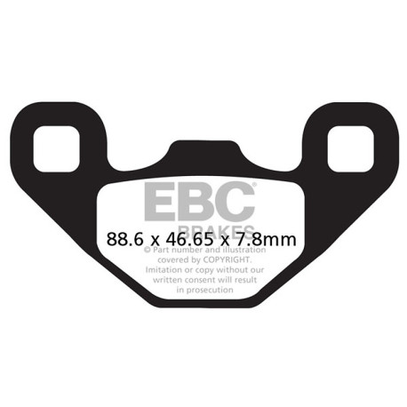 Kočioni diskovi EBC Moto EBC Kočione obloge R Series Sintered FA489R | race-shop.hr