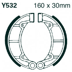 EBC Kočione čeljusti Grooved Y532G