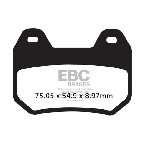 Kočioni diskovi EBC Moto EBC Kočione obloge Double-H Sintered FA304HH | race-shop.hr