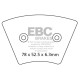 Kočioni diskovi EBC Moto EBC Kočione obloge Organic FA FA026 | race-shop.hr