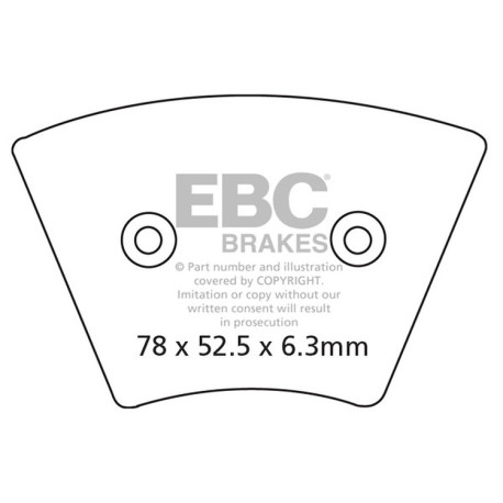 Kočioni diskovi EBC Moto EBC Kočione obloge Organic FA FA026 | race-shop.hr