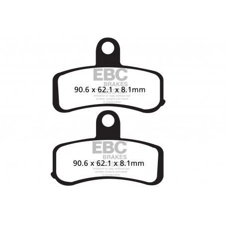 Kočioni diskovi EBC Moto EBC Kočione obloge V Semi-Sintered FA457V | race-shop.hr