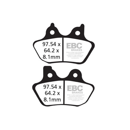 Kočioni diskovi EBC Moto EBC Kočione obloge Double-H Sintered FA400HH | race-shop.hr