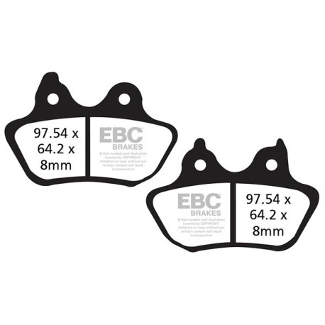 Kočioni diskovi EBC Moto EBC Kočione obloge Organic FA FA434 | race-shop.hr