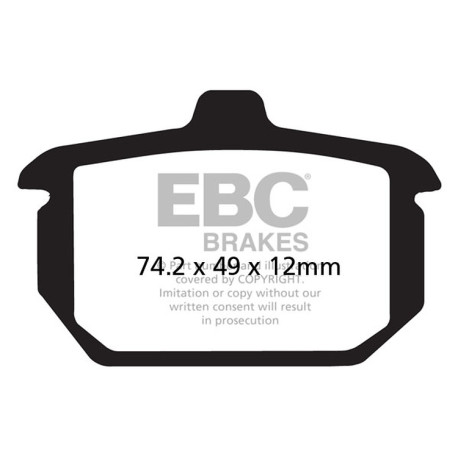 Kočioni diskovi EBC Moto EBC Kočione obloge Double-H Sintered FA078HH | race-shop.hr