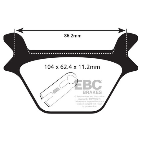 Kočioni diskovi EBC Moto EBC Kočione obloge Double-H Sintered FA200HH | race-shop.hr