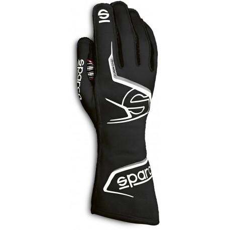 Rukavice FIA trkaće rukavice Sparco ARROW (vanjsko šivanje), crna/siva | race-shop.hr