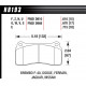 Kočione pločice HAWK performance Stražnje Kočione pločice Hawk HB193G.670, Race, min-maks 90°C-465°C | race-shop.hr
