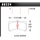 Kočione pločice HAWK performance Kočione pločice Hawk HB224U1.12, Race, min-maks 90°C-465°C | race-shop.hr