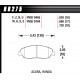 Kočione pločice HAWK performance Prednje Kočione pločice Hawk HB275U.620, Race, min-maks 90°C-465°C | race-shop.hr