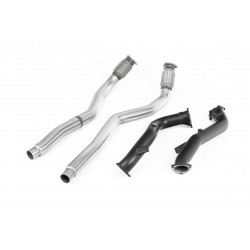 Povečan Downpipes i Cat Bypass Pipes Milltek auspuh Audi S7 Sportback 4 TFSI 2012-2018