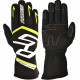 Trkaće rukavice RACES PREMIUM EVO II (unutarnje šivanje), crna/fluo žuta