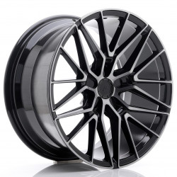 Felga japan racing jr38 19x9,5 et20-45 5h blank black brushed w/tinted face